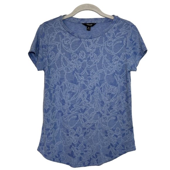 Simply Vera Vera Wang Women Short Sleeve T-Shirt in Blue - Size XS - Picture 1 of 6